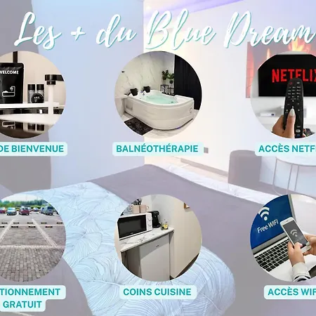 Appartement Dalikyda - Blue Dream - Balneo - Netflix - Cocoon Le Havre
